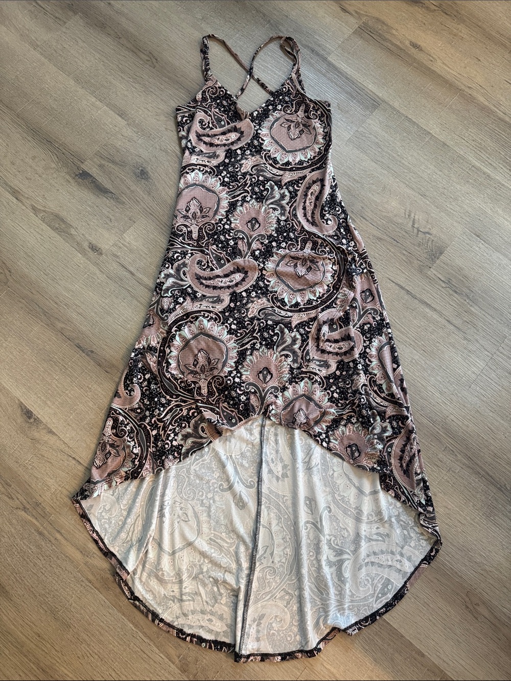 Love Fire High/Low Maxi Dress